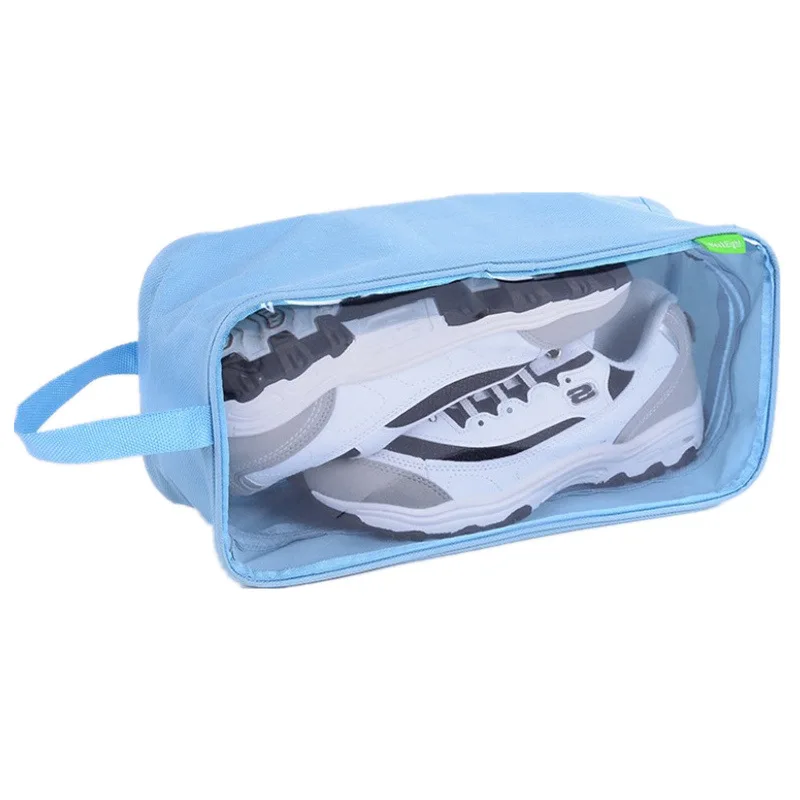 

Portable pvc visible shoe bag women travel shoe bag organizer household shoe packing bag waterproof, Customized color