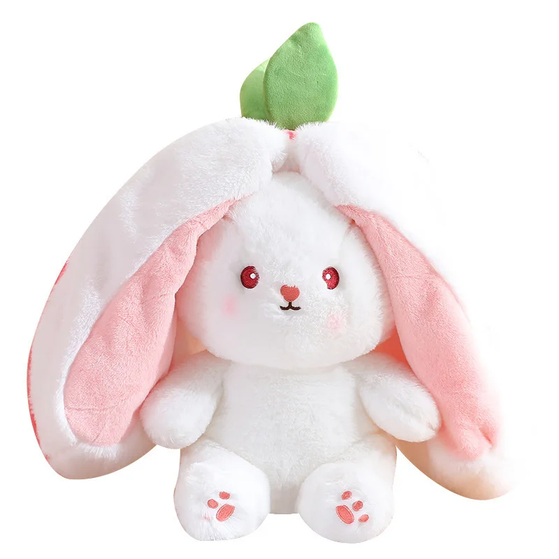 

Wholesale Strawberry Rabbit Carrot Rabbit Plush Doll Bunny Transformed Into Fruit Bunny Stuffed Toy