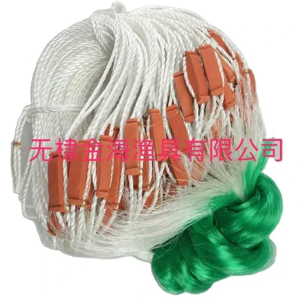 

Customized Nylon Monofilament Single Layer Fishing Net Gill Net Commercial Fishing Gillnet for cathing salmon and s, White or according to request