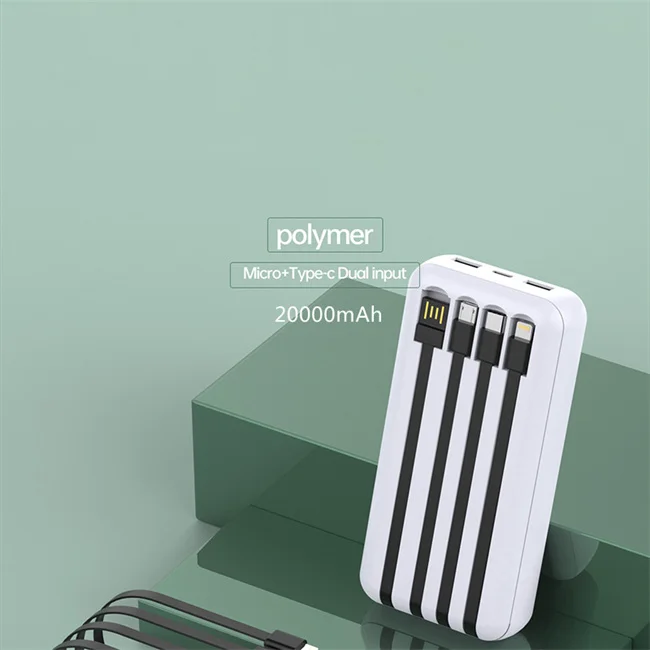 

Factory OEM 20000mah Fast Charging Mobile Power Bank, Company custom Gifts Portable LED Display Power Bank, Black/white