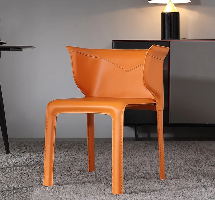 Dreamhause Modern C Light Luxury Leather Dining Chairs Home Hotel