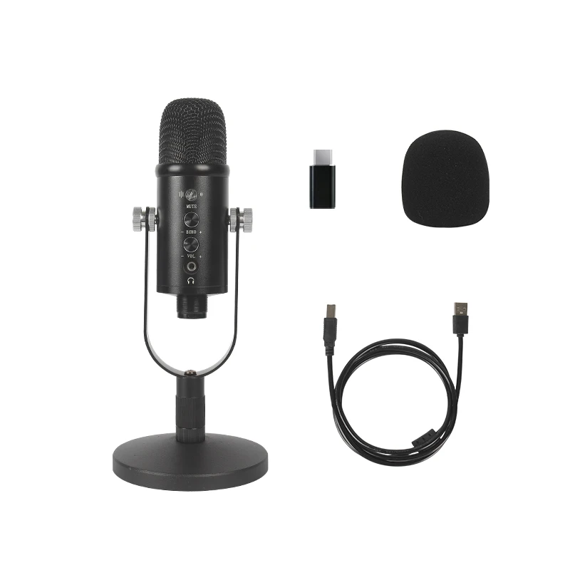 

microphone for song practice condenser microphone QQ voice YY chat mini mic for Android Apple system microphone
