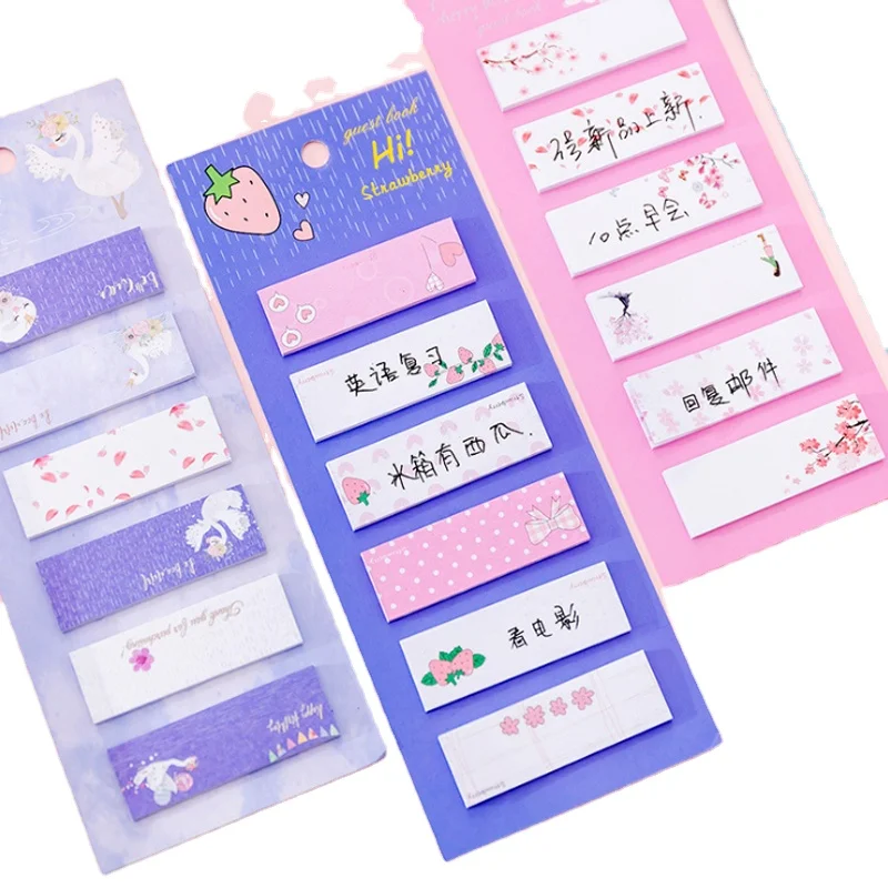 Cartoon Creativity Sticker Notes Memo Pad Self Adhesive N Times Paper Notepad Office School Stationery Gifts