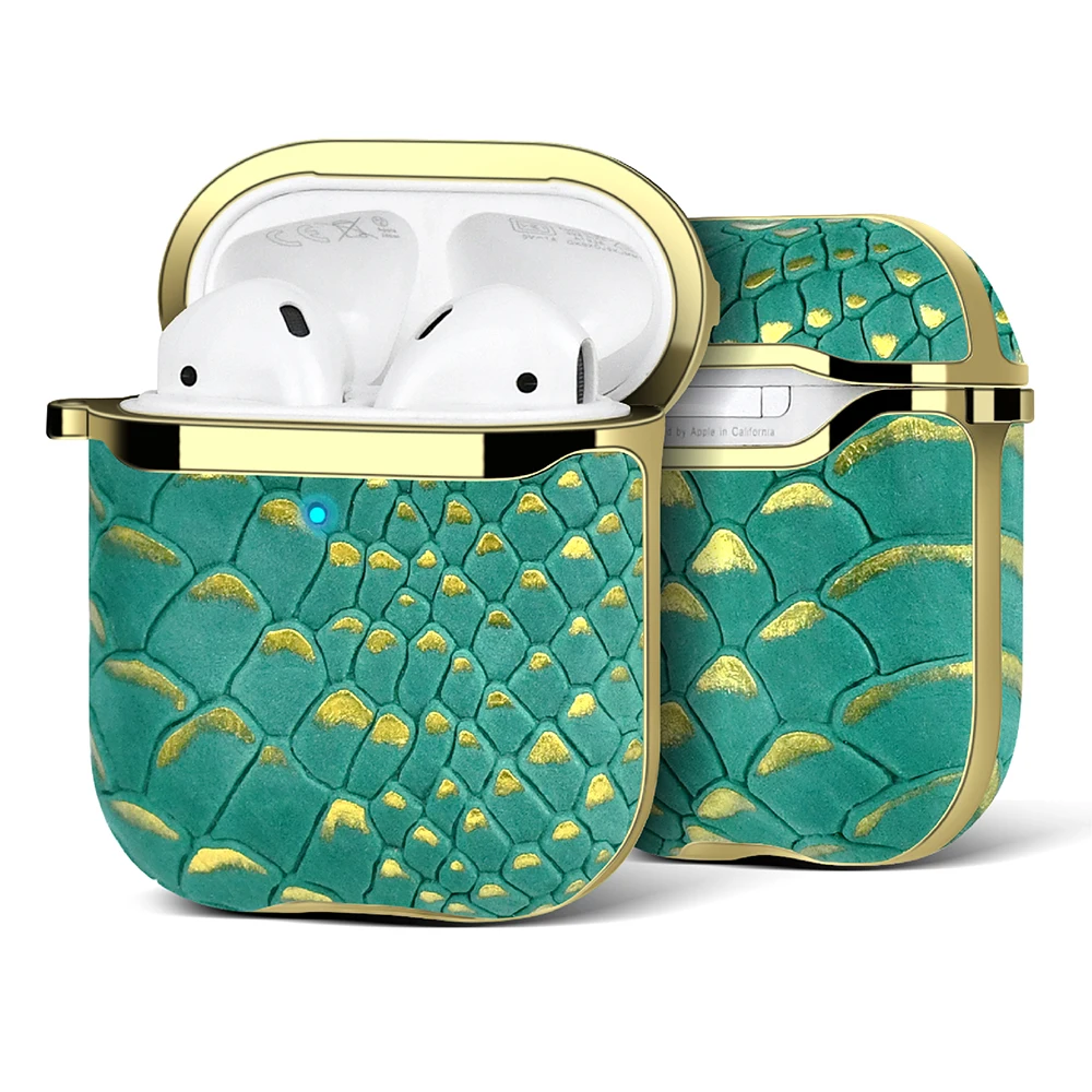 

For Airpods Pro Case Genuine Leather Case Luxury Real Leather Case Cover for Airpods