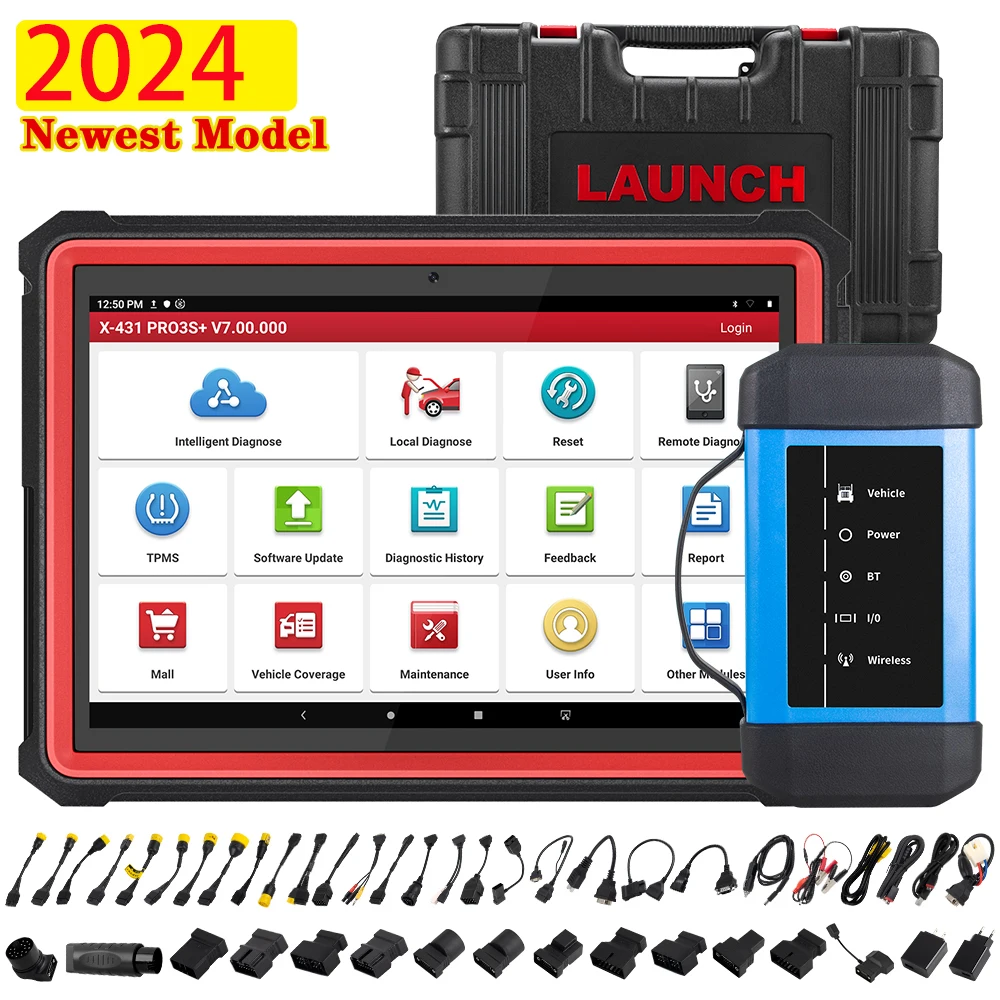 

LAUNCH X431 PRO3S+ HD 12V 24V Auto OBD OBD2 Coder Reader Truck Car Diagnostic Tool Heavy Duty Machine For UK EU Edition