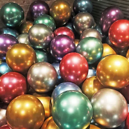 

5/10/12inch Pearl Latex Balloons Happy Birthday Party Decorations Wedding Chrome Metal Metallic Balloons Rubber Globos Suppliers