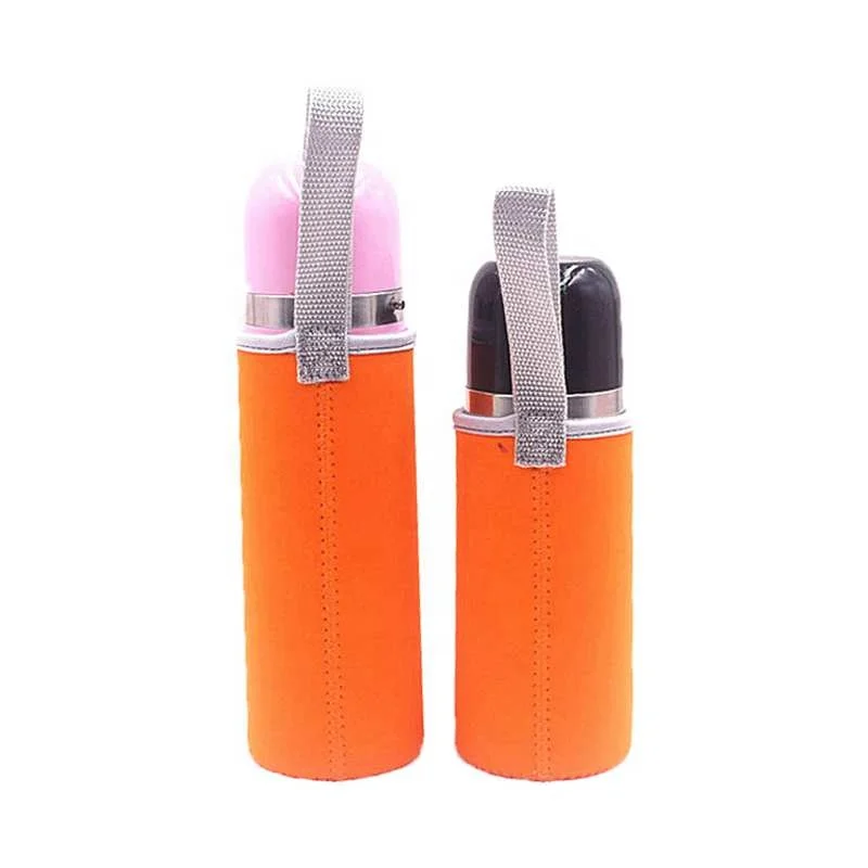 

Promotional High Quality Insulation Jacketing Drinking Custom Logo Bag Water Neoprene Bottle Holder, Pink,orange,black,gray,pink