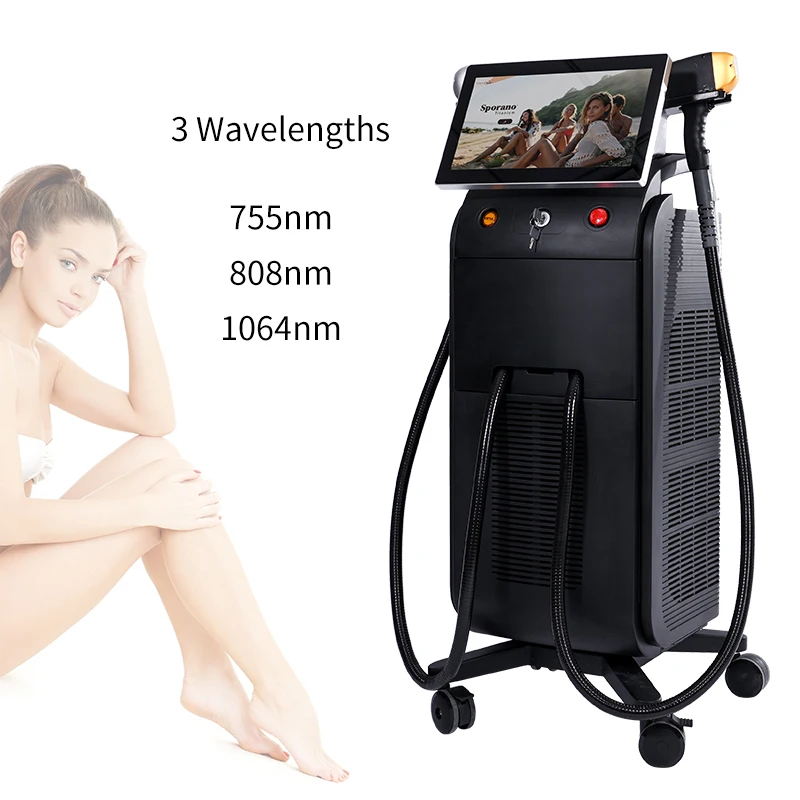 

Lazer Hair Removal Depilation Soprano Ice Platinum Deka Laser Alexandrite Epilator Diode Laser 755 808 1064 Cire Epilation