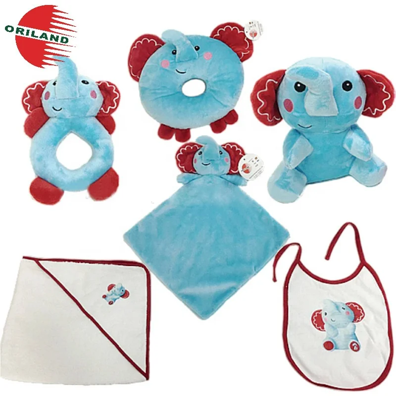 blue elephant baby toy