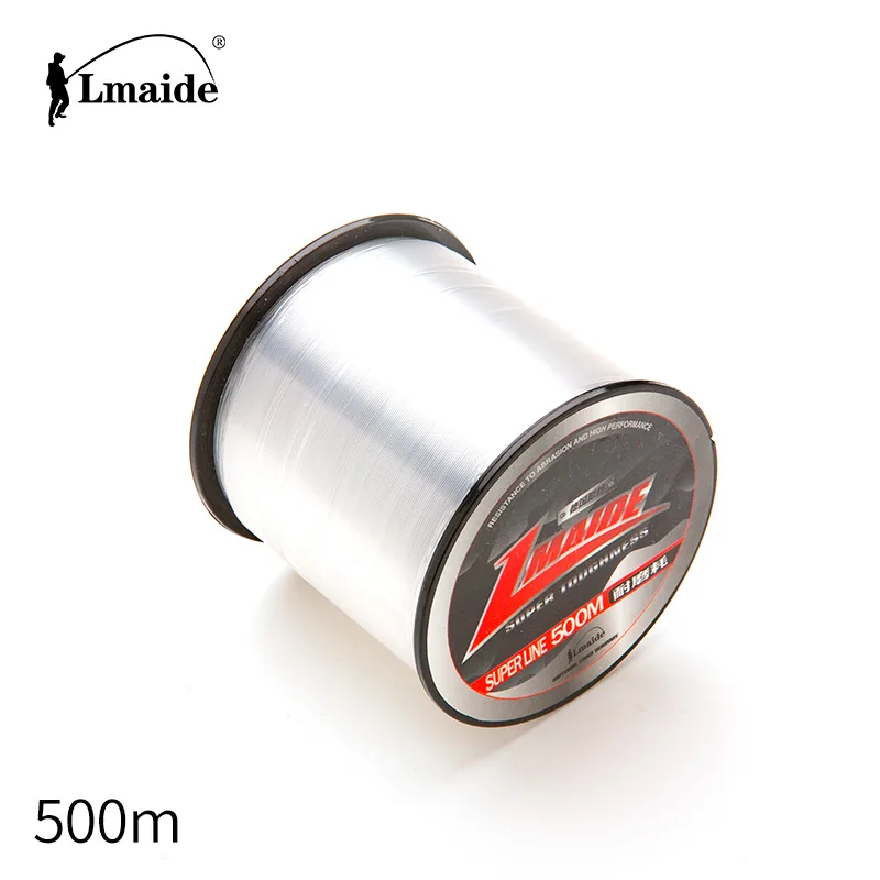 

fishing line fluorocarbon 500m nylon monofilament fishing line Japan line super strong, White