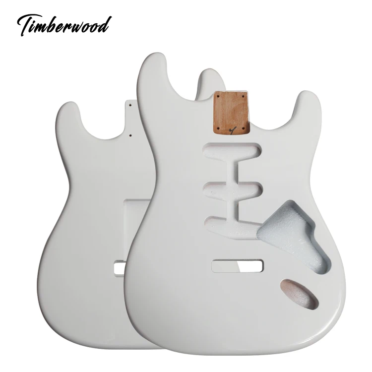 

top quality electric guitar body strat white color new American alder guitar body blank for replacement unfinished body SSS, Customized