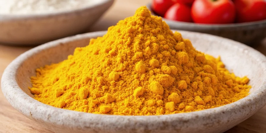 Curry powder popcorn in a bowl
