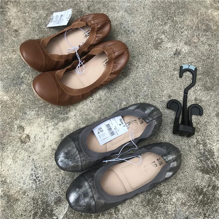 

Cheap folded flat ballet casual shoes pumps for women, As photo