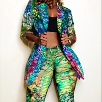 

Women's Fashion Suit trousers Sets 2 Piece Jackets Outwear blazer clothing High Waist Pants