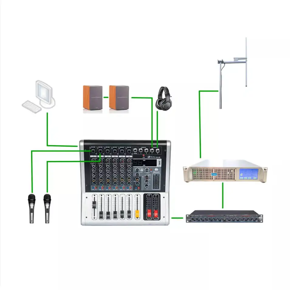 

Silver Metal 1KW YXHT-2 Touch Screen 1000W FM Transmitter 1-Bay Antenna 30 meters cables Complete equipments for Radio Station