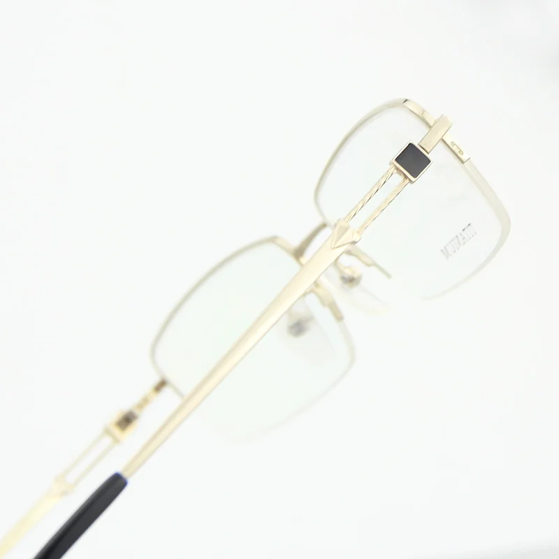 

2021High End Metal Eyeglasses Frames Brand Design luxury Optical Eyewear Men Glasses river