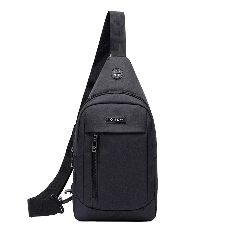 

Chest bag men's fashion cross-body bag canvas lightweight leisure trade men's small backpack shoulder bag
