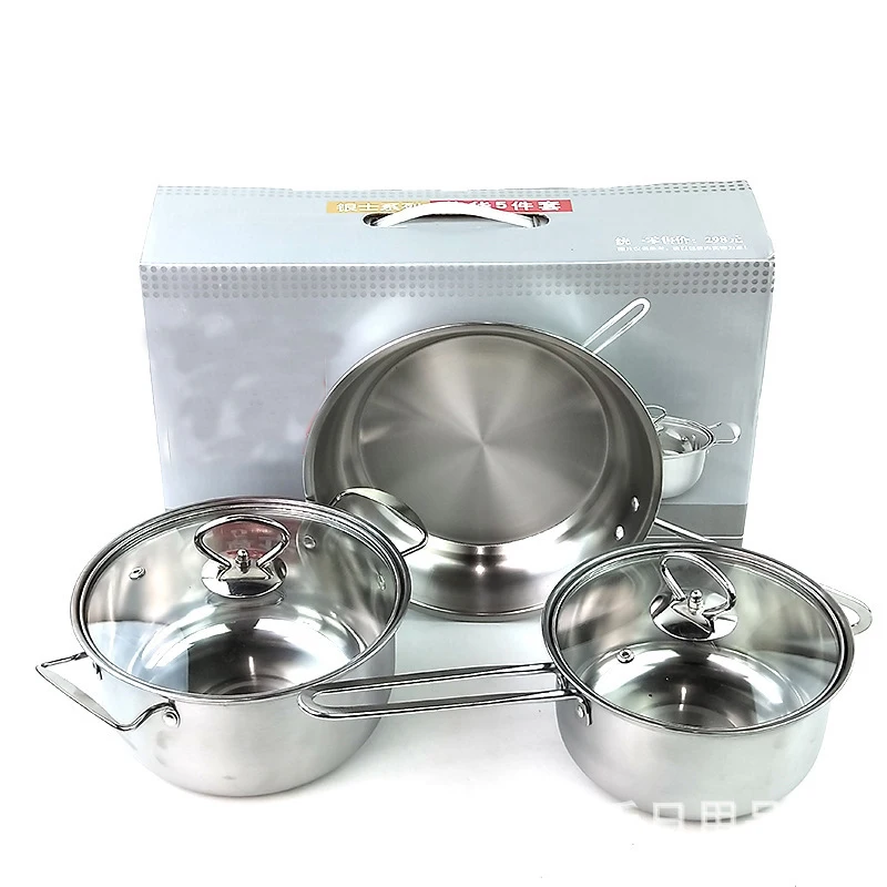 

stainless steel prestige cooking pot eco-friendly high quality hard cookware sets, Stainless steel color