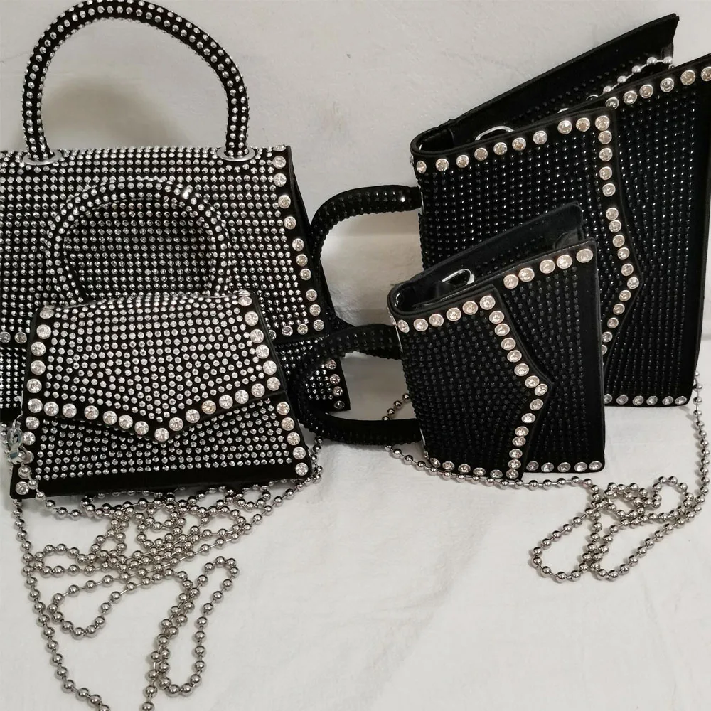 

2021 xianjian purse and handbag set mini flap handbag with rivets (XJHB83393)