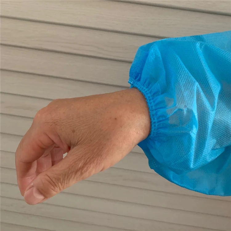 
Factory Direct Sale Blue Disposable Waterproof Non Woven Fabric Sleeve Cover 