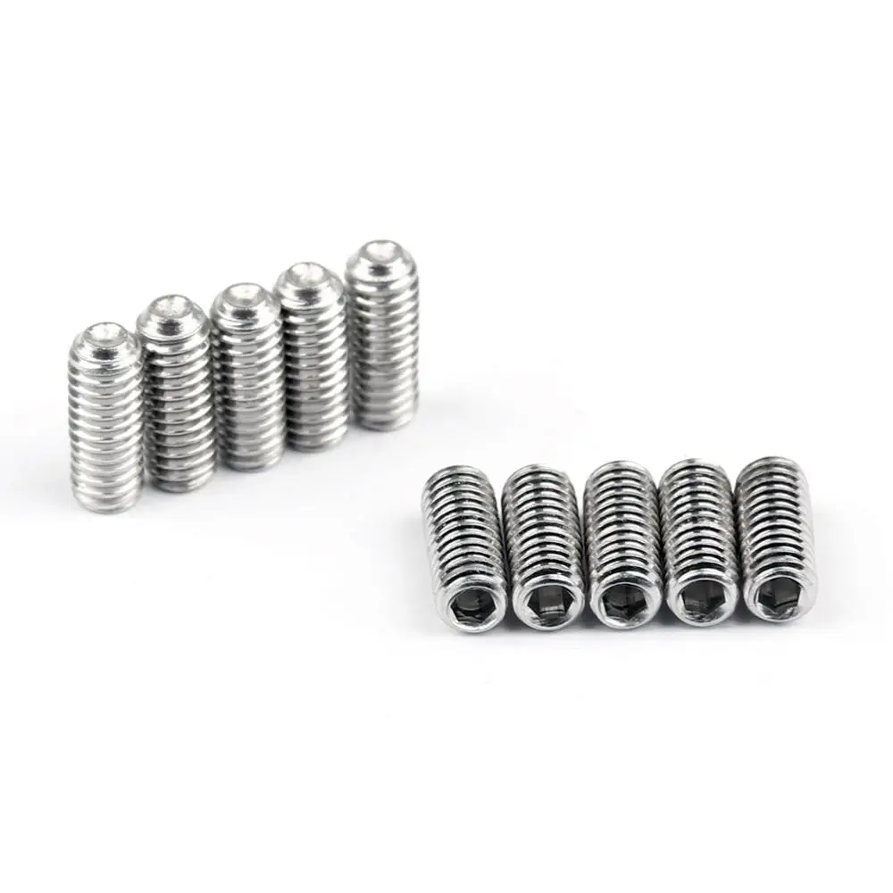 
M3 M4 M6 M8 M10 M12 Inch Hexagon socket set screws cup point 