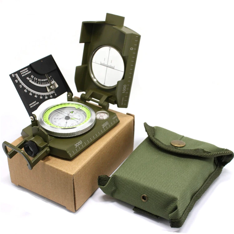 

Professional High Quality Folding Army Compass Metal Sighting Compass High Accuracy Waterproof Compass
