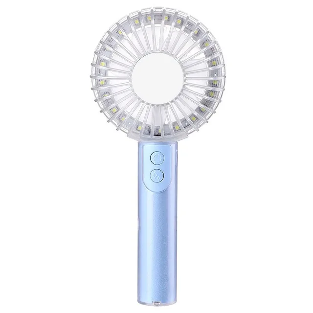 

Crystal Fan Mini Charging Mobile Phone Bracket Small Fan Handheld Mute Strong Fan Fashion