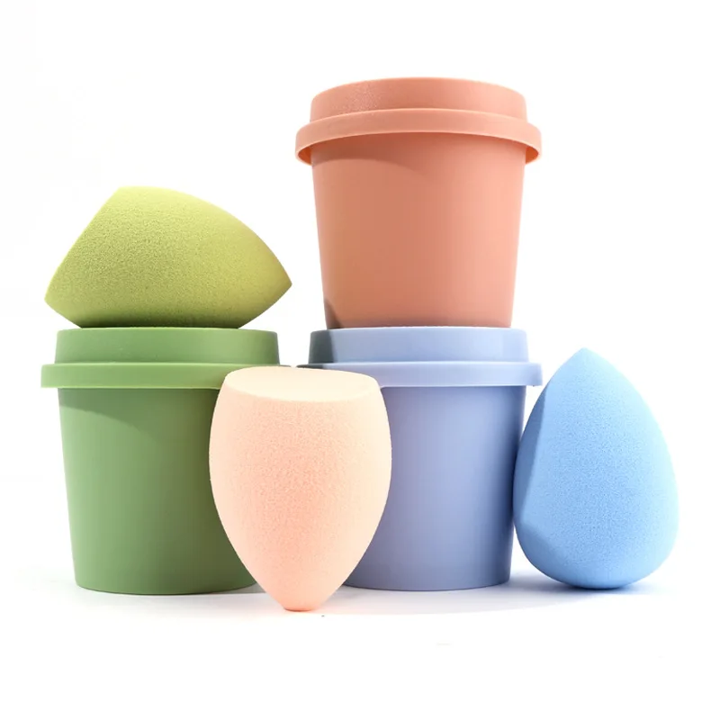 

Morandi travel premium face wholesale soft beauty sponge blender latex free coffee makeup sponge character