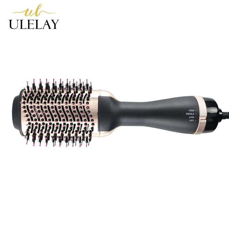 

Professional Ulelay One Step Hair Dryer Brush Hot Air Volume Brush Blow Dryer Comb 1000W Custom Hair Dryer