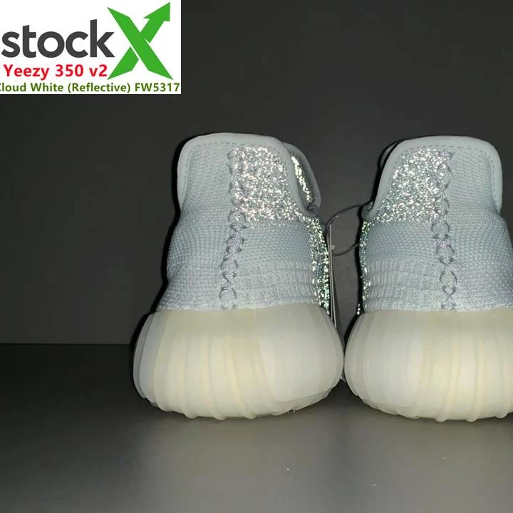 

high 1:1 luxury designer og quality yeezys reflective 350 v2 yeezy reflector korean cloud white blue casual shoes