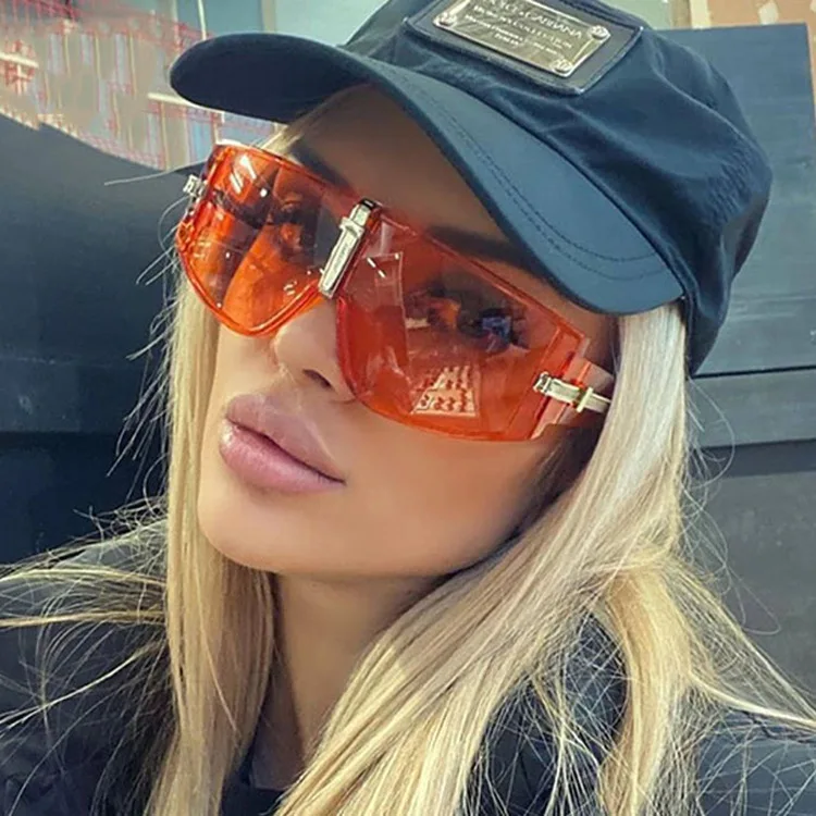

Trendy Rimless Sunglasses Women Sun Glasses Unisex Rimless Square Frames
