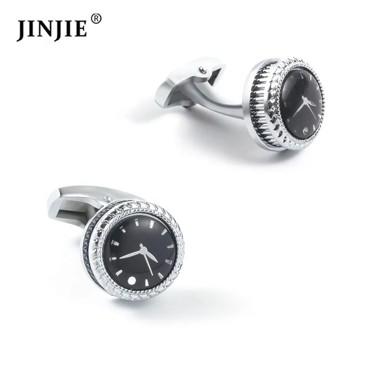 

Fashion stock alloy material watch cuff links for men shirt