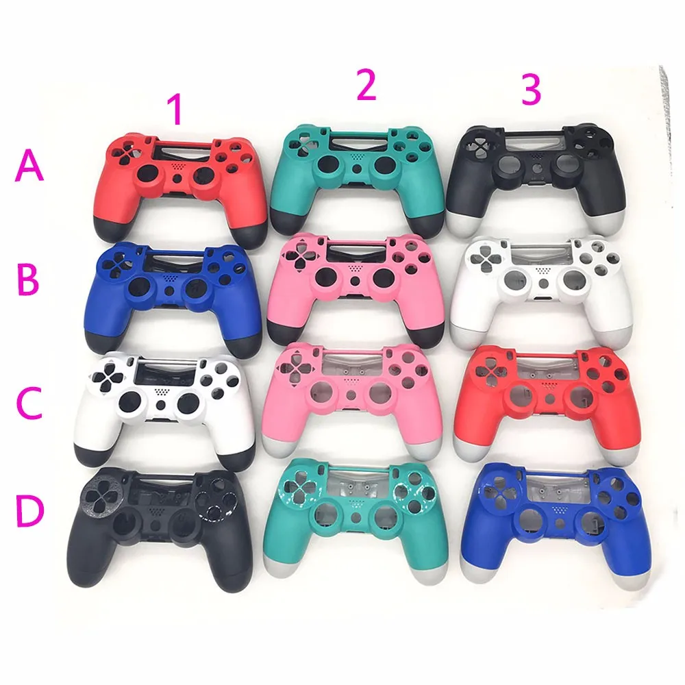 

For PS4 Case Front+back Upper Under Cover Housing Controller Shell for DualShock 4 Controller Gamepad