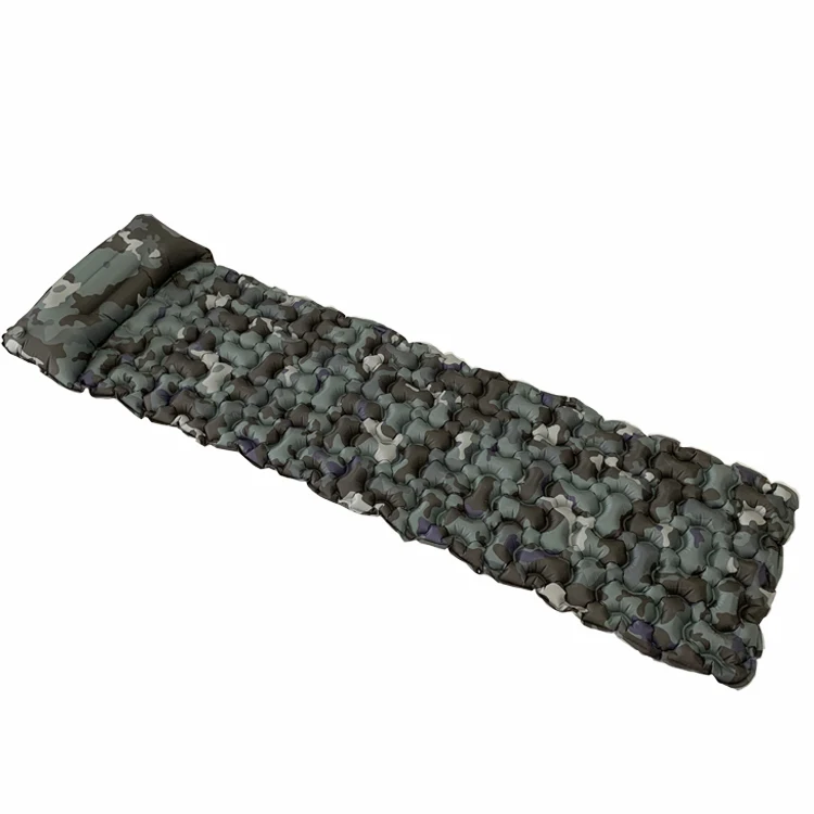 Tpu self- inflatING air mat bonded with pillow for outdoors camping