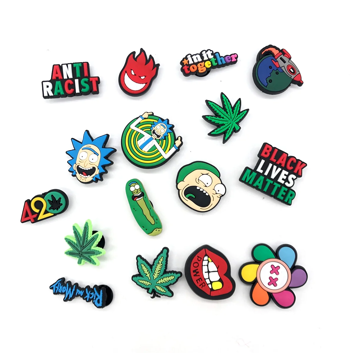 

Professional Factory Black Livers Matter Stickers croc shoe charms, Picture