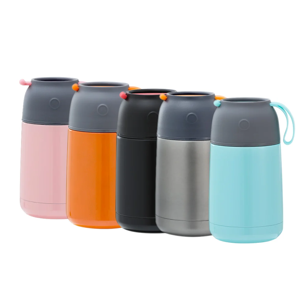 

Custom School Kids Food Jar Insulated Thermal Tiffin Lunch Box with Bag 304 Stainless Steel Water Bottles Thermos Water Flask, Customized color acceptable