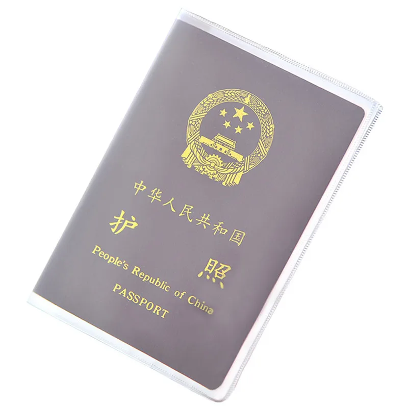 

Transparent PVC Passport Cover Waterproof Frosted Clear Passport Wallet ID Card Holder Travel Accessories