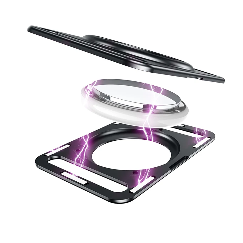 

Magnetic Metal Holder For Airtag Aluminum Alloy Magnetic Dog Collar For Apple Airtag Case Keychain Accessories