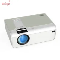 

Salange P60 Portable Ultra HD LED Projector , 3800 Lumens 1280x720p Video Beamer USB 1080p Mini 4K Projetor Free HDMI1.4 Cable