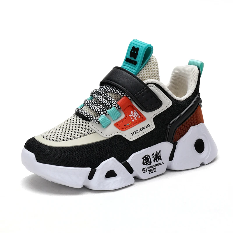 

breathable mesh boy sport running shoes kids casual sneakers, Optional