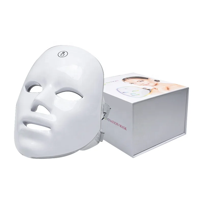 

LED Light Mask USB Rechargeable Wireless Colorful PDT Photon 7 Color Light Anti Aging Skin Care Face Led Therapy Mask