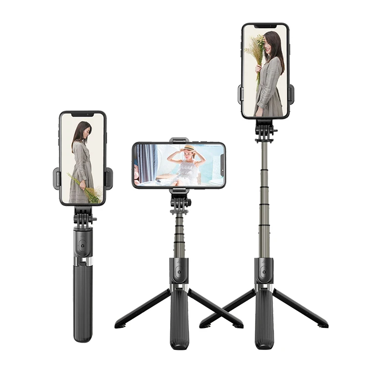 

Amazon Hot Sale L03 Flexible Phone Camera Selfie Stick Tripod Mini Monopod for Live Streaming Selfie Photographing, Black