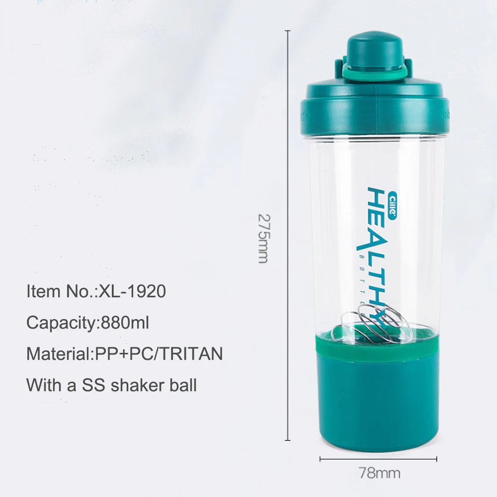 Cille Custom 850ml Drinking Water Bottle Drinkware Type Plastic Sports