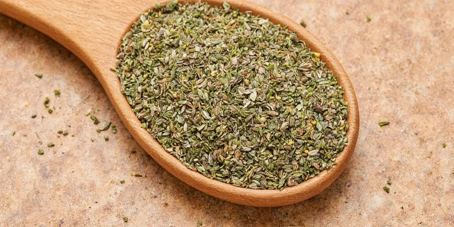 Side-by-side comparison of different spice blends including Herbes de Provence