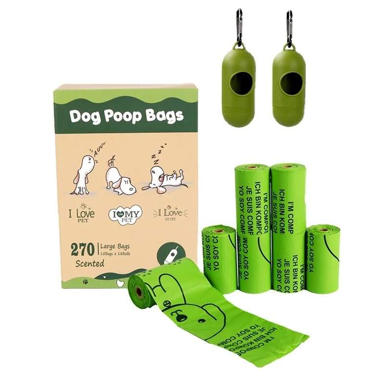 

Cornstarch Bio Degradable Sustainable Compost Bag PLA Custom Compostable Pet Biodegradable Eco Friendly Doggie Dog Poop Bags, Green,red,blue,black, pink,custom