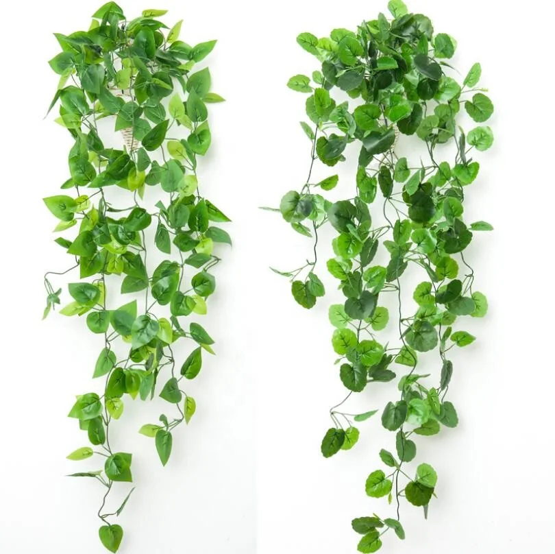 

QSLH-W443 Artificial Ivy Leaves Vine Garland Plants Greenery Vine Plants Greeny Chain Wall Hanging Leaves