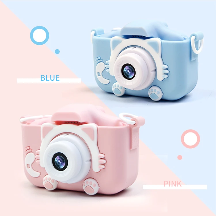 

Boys and girls birthday holiday travel gifts portable toy camera 2'' IPS screen 1080P HD digital video camera kids photo camera