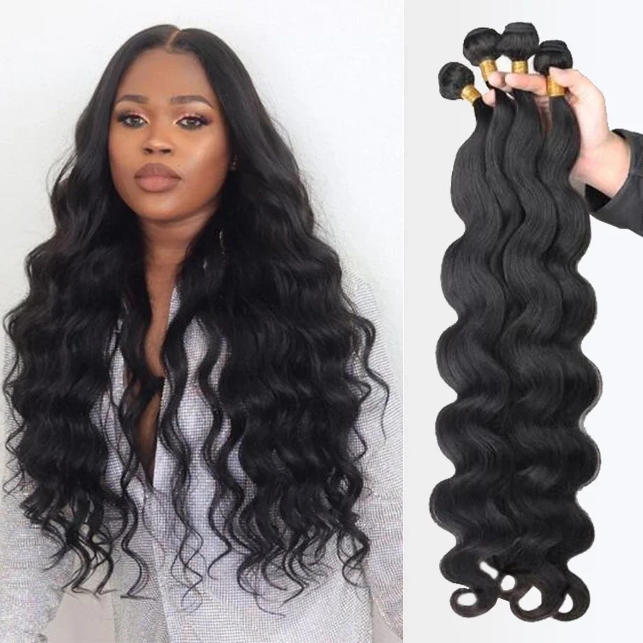 

Wholesale 10A Grade Cuticle Aligned Virgin Hair Bundles Unprocessed Brazilian Human Hair Bundles With Closure Body Wave