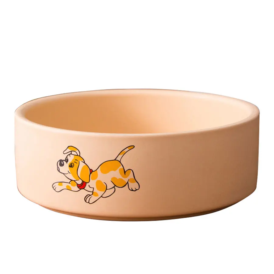 

Wholesale Pet Ceramic Bowl Non-slip Customized Design Dog Bowl Personalized Feeder Eco Friendly Pet Bowl, As picture