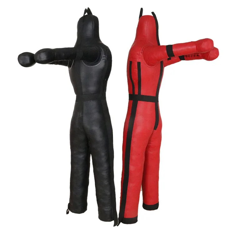 

Rags Sponges Sand Fillers Fire Fitness Wrestling Judo Karate Sparring Martial Arts Training MMA Fighting Dummy, Black red
